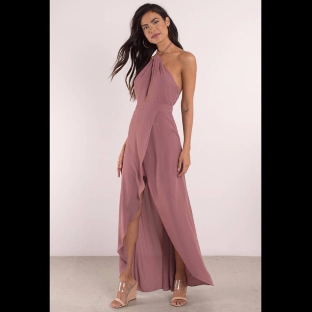 Tobi halter wrap dress